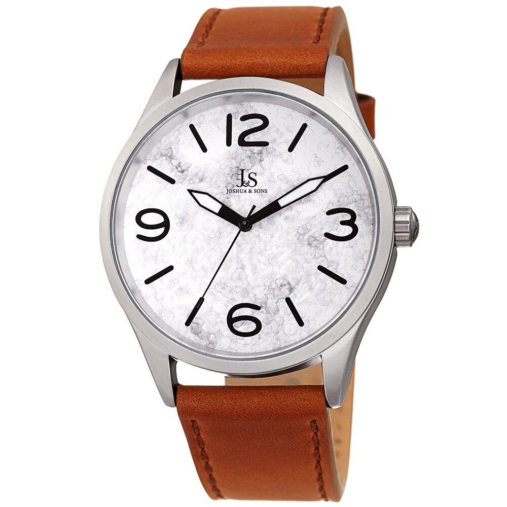 

JX144 Повседневные часы в круглом корпусе Joshua&Sons, белый