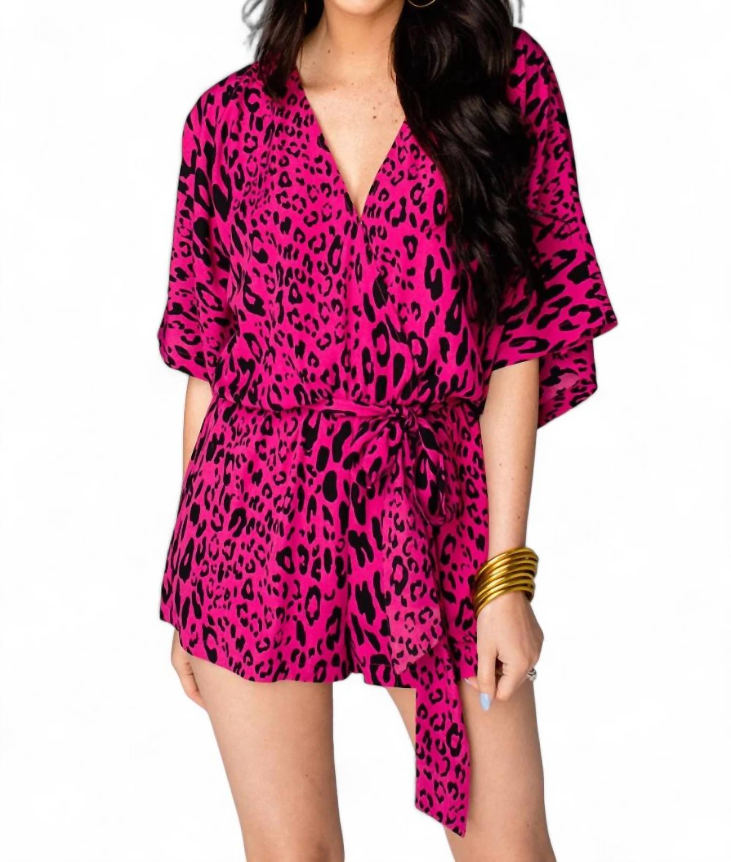 

Комбинезон Maya Surplice Neckline в цвете Fuchsia Cat BUDDYLOVE