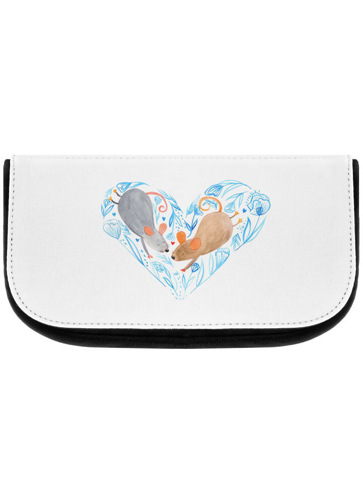 

Косметичка Mr & Mrs Panda Mäuse Herz ohne Spruch, белый