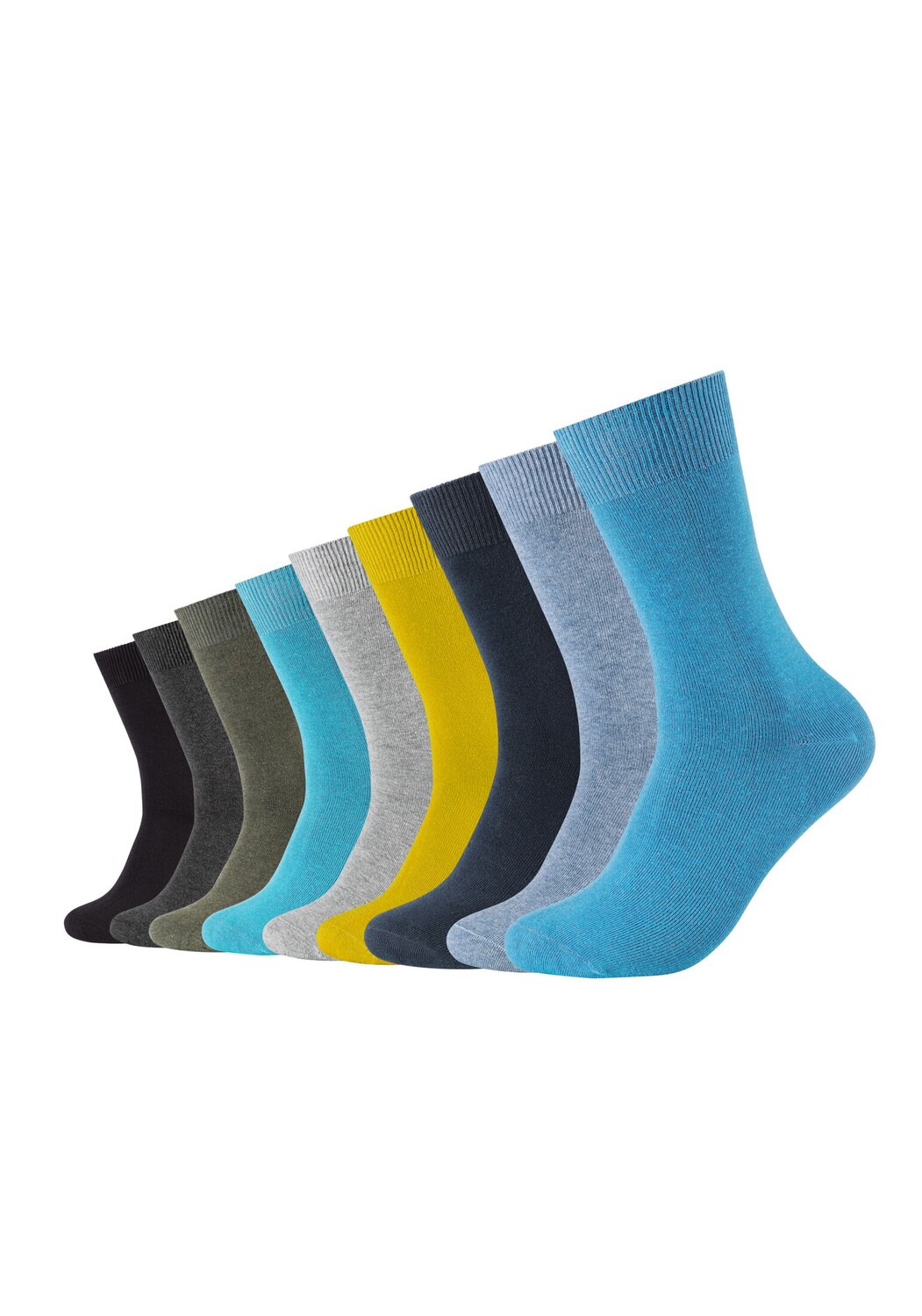 

Носки camano 9 шт comfort, цвет turquoise