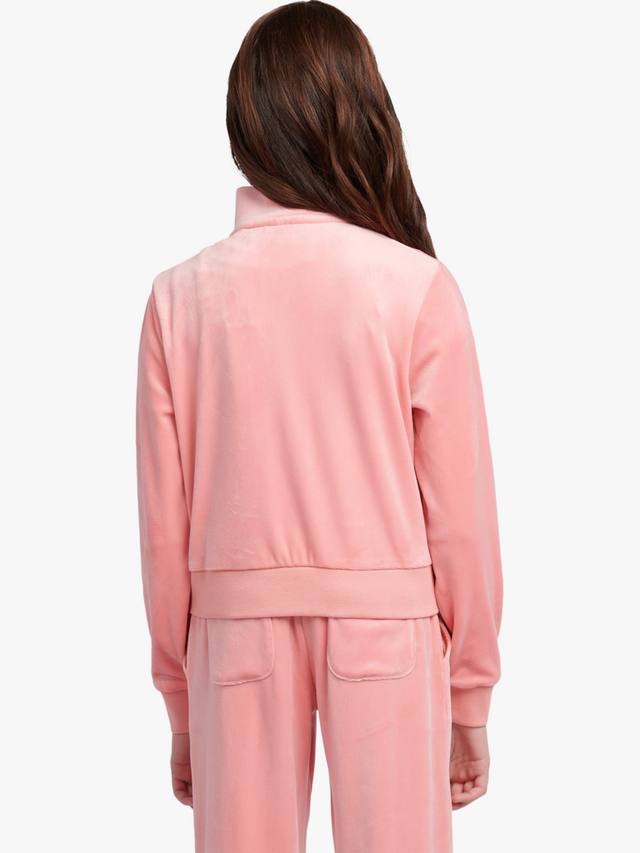 Детская велюровая куртка на молнии Juicy Couture, Peach Blossom — фото 3