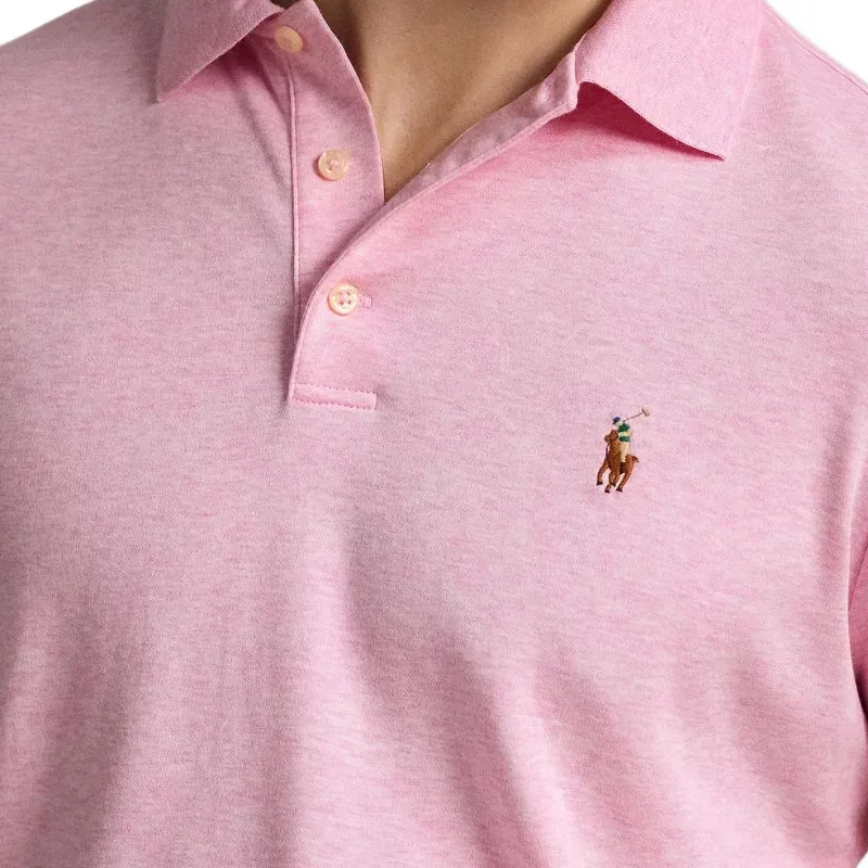 Поло из хлопка slim-fit Polo Ralph Lauren, Pink — фото 4