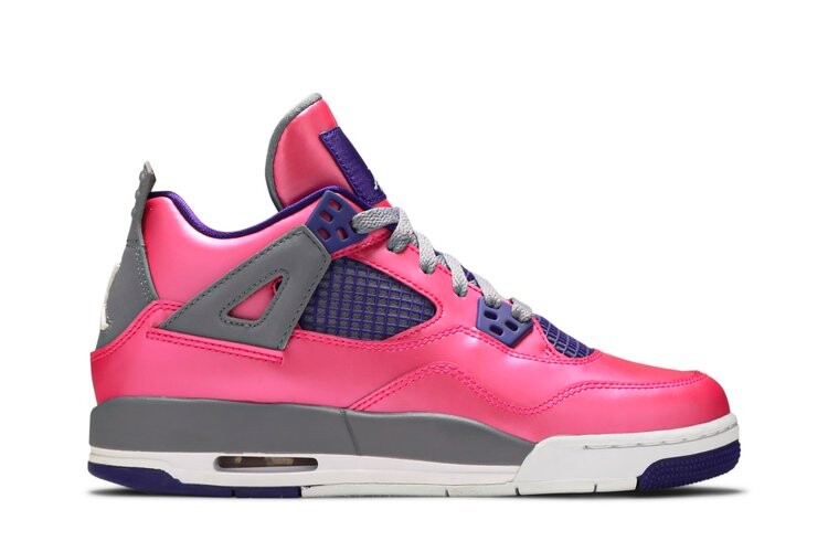 

Кроссовки Air Jordan 4 Retro GS 'Pink Foil', розовый