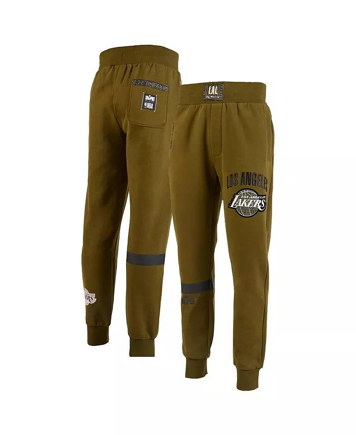 

X NBA Мужские оливковые брюки-джоггеры премиум-класса Los Angeles Lakers из коллекции Culture Hoops Two Hype
