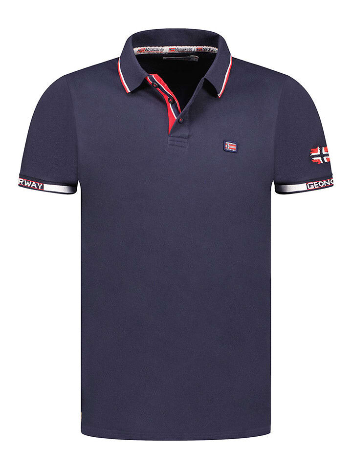 

Поло Geographical Norway Poloshirt Kauge, темно-синий