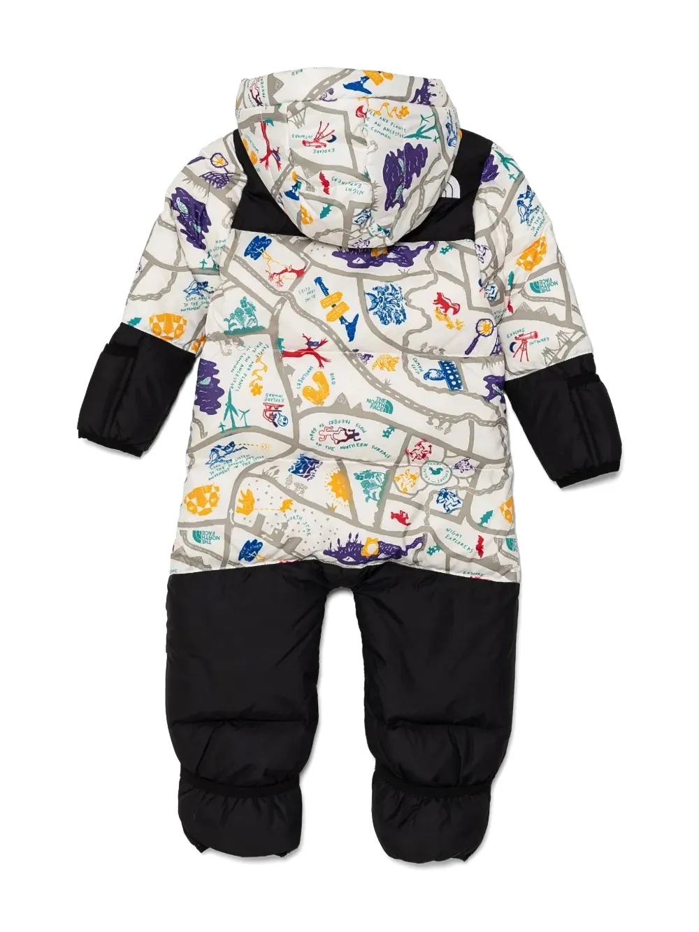 Дутый комбинезон Retro Nuptse (1996 год) The North Face Kids, белый — фото 2