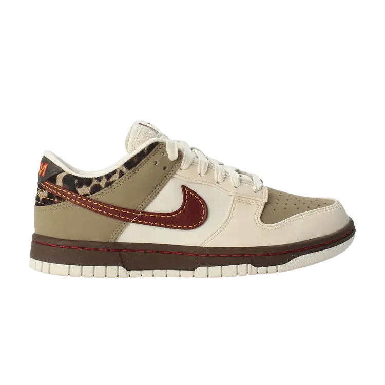 Кроссовки Nike Wmns Dunk Low, Khaki Team Red