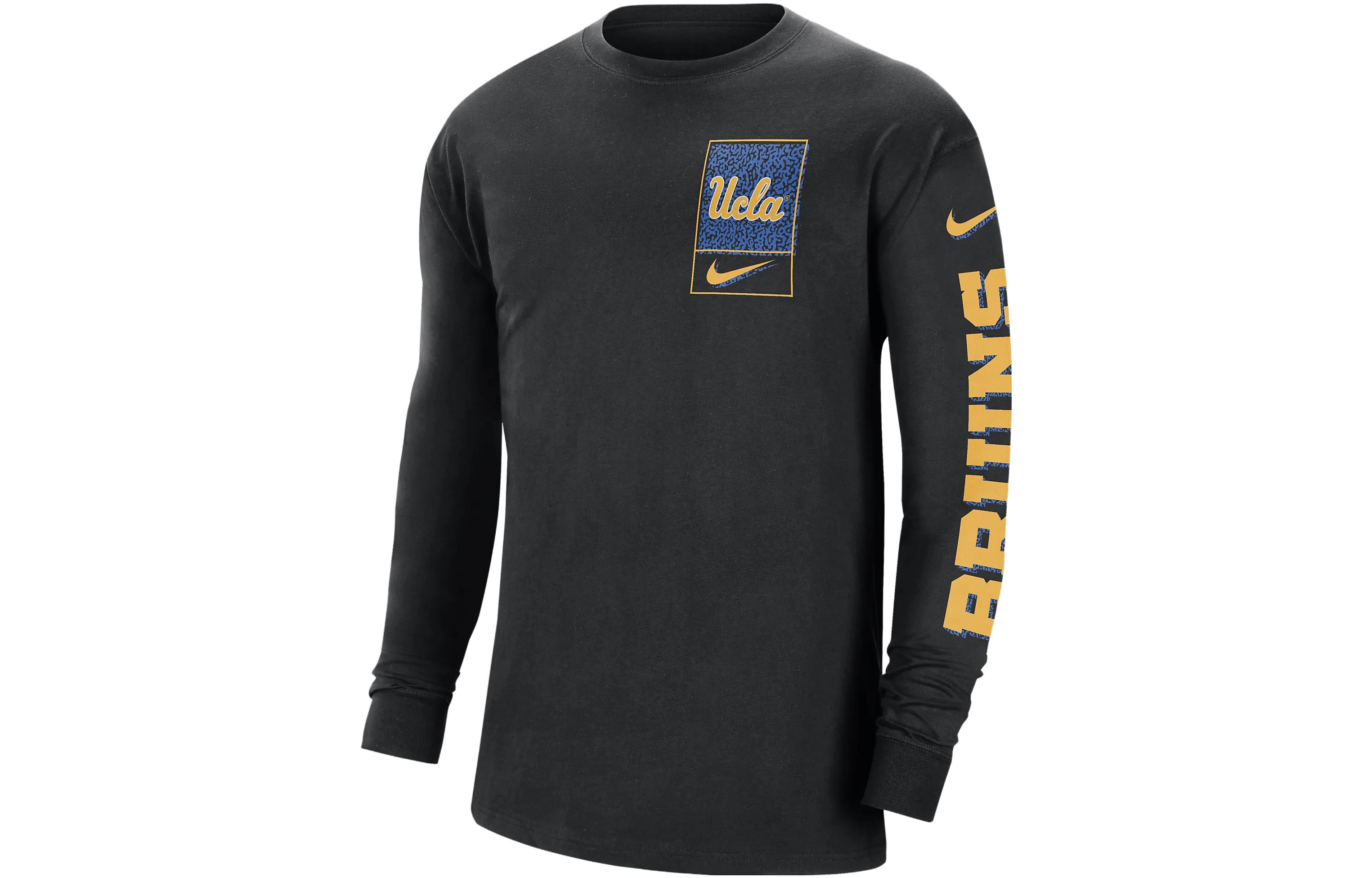 Мужская длинная футболка Ucla College Nike, черный — фото 2