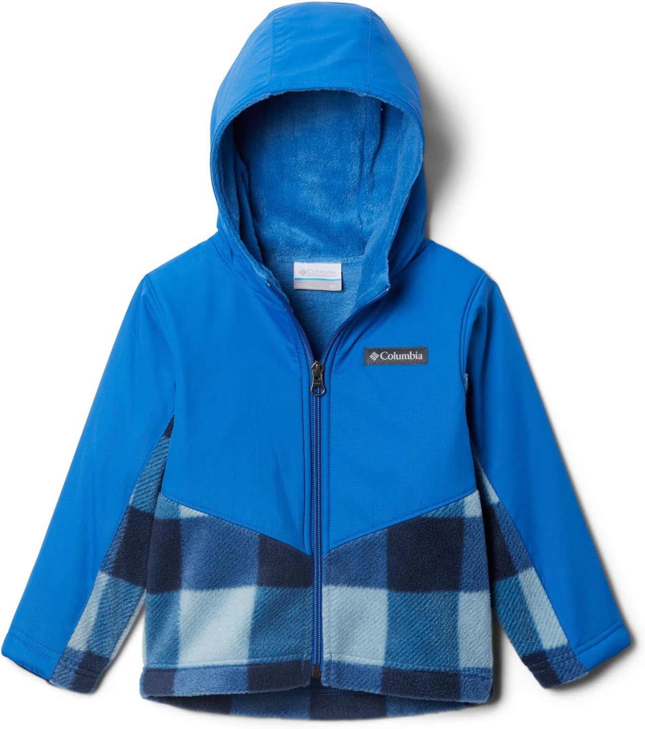 

Columbia детская толстовка Steens Mountain Overlay Hoodie, Bright Indigo Check Multi/Bright Indigo