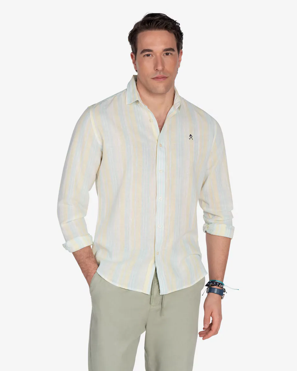 

Мужская облегающая рубашка в полоску Harper & Neyer, мультиколор