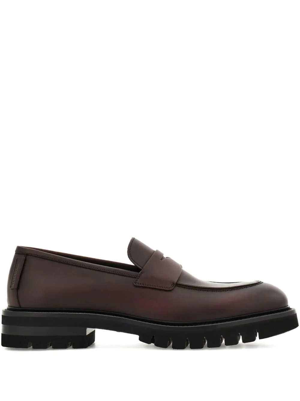 

Пенни-лоферы с ремешком-седлом Ferragamo, коричневый