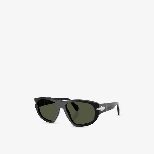 

Солнцезащитные очки Persol с асимметричной оправой из ацетата, черный