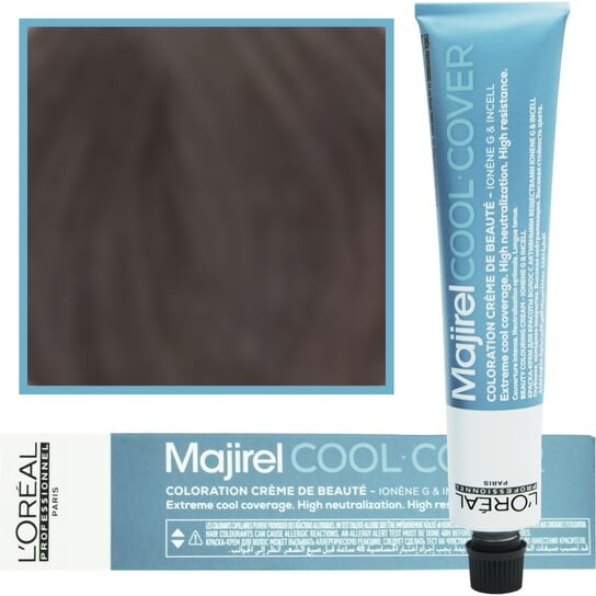 

Лореаль, Majirel Cool Cover, Краска для волос 6.17 Dark Ash Blonde Metallic, L'Oréal Professionnel