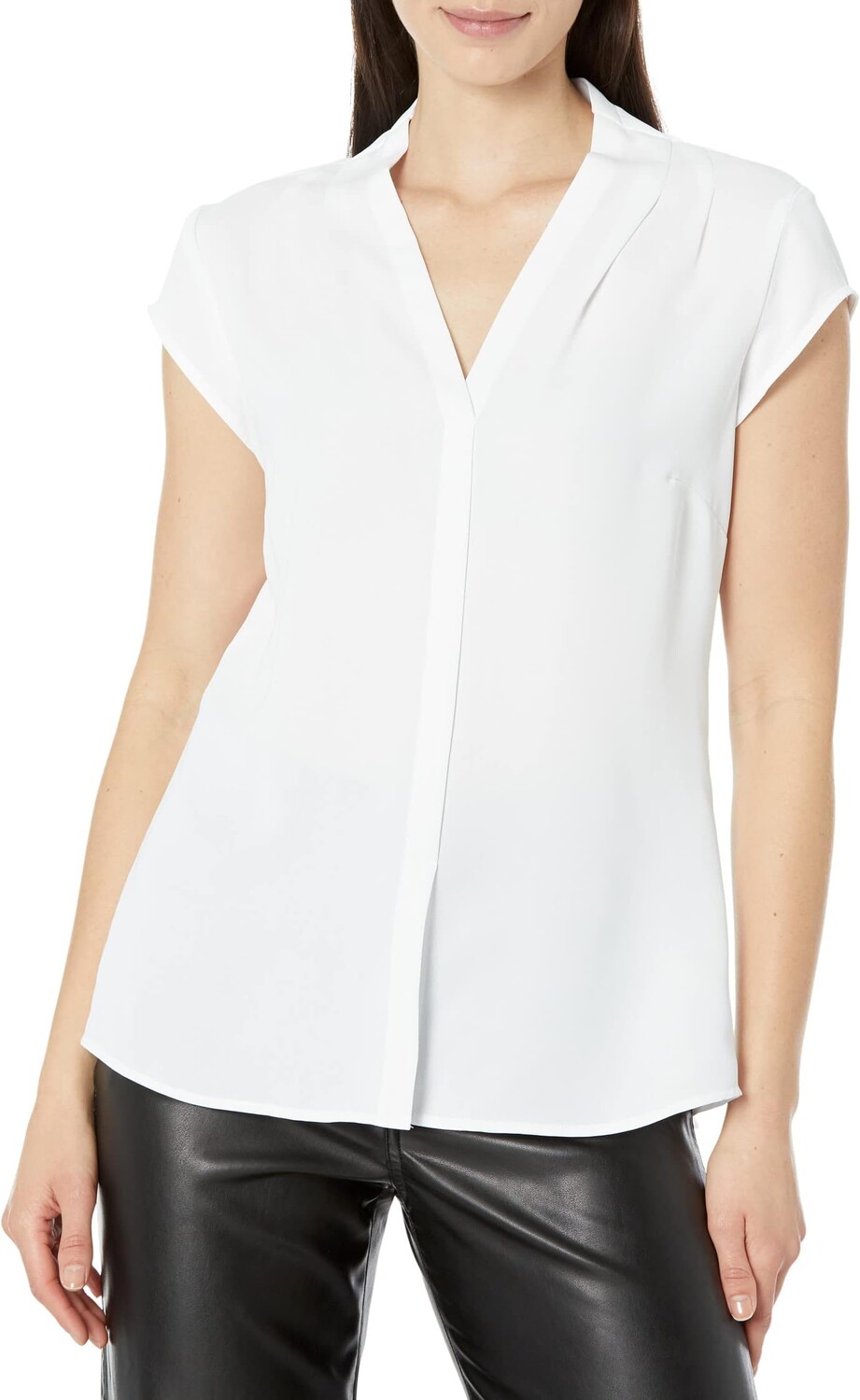 

Топ NIC+ZOE Cap Sleeve Day To Night Top, цвет Paper White