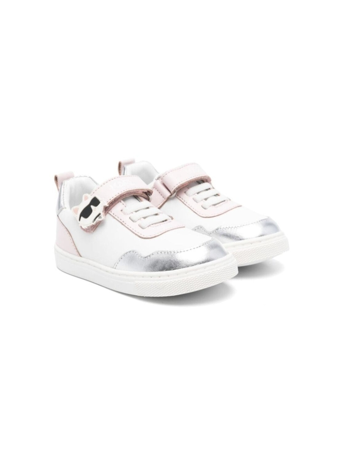 

Karl Lagerfeld Kids кроссовки в стиле колор-блок, белый
