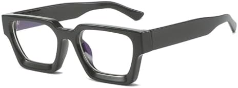 

Квадратные солнцезащитные очки для женщин и мужчин, модные солнцезащитные очки в винтажном стиле, панк, маленькие очки, оправа, защита от УФ-излучения UV400 MTZJH, Black Clear