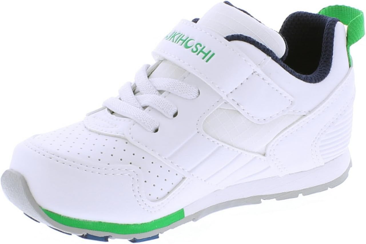 Кроссовки TSUKIHOSHI Boys Racer (Toddler/Little Kid), белый/зеленый — фото 4