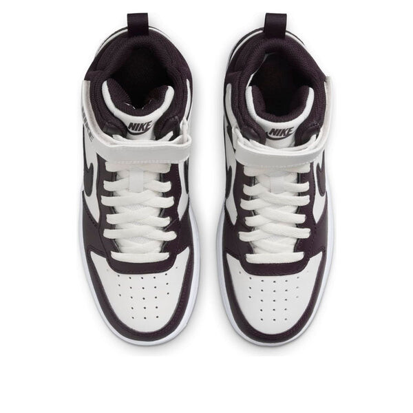 Кроссовки court borough mid 2 'white burgundy' Nike, мультиколор — фото 4