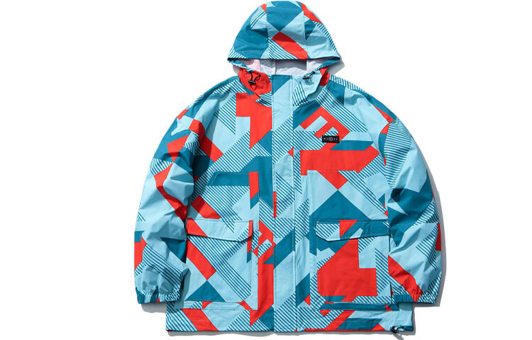 

Мужская куртка Wade Collection с цветным геометрическим принтом Lining, цвет Colorful geometric print