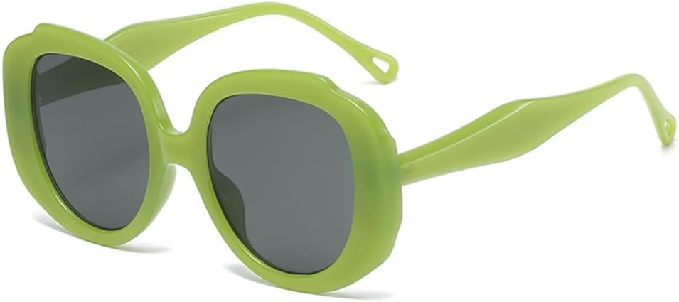 

Большие овальные солнцезащитные очки для женщин, модные градиентные солнцезащитные очки конфетных цветов, защита от УФ-излучения UV400, оправа для очков, женские солнцезащитные очки DSXLY, Green