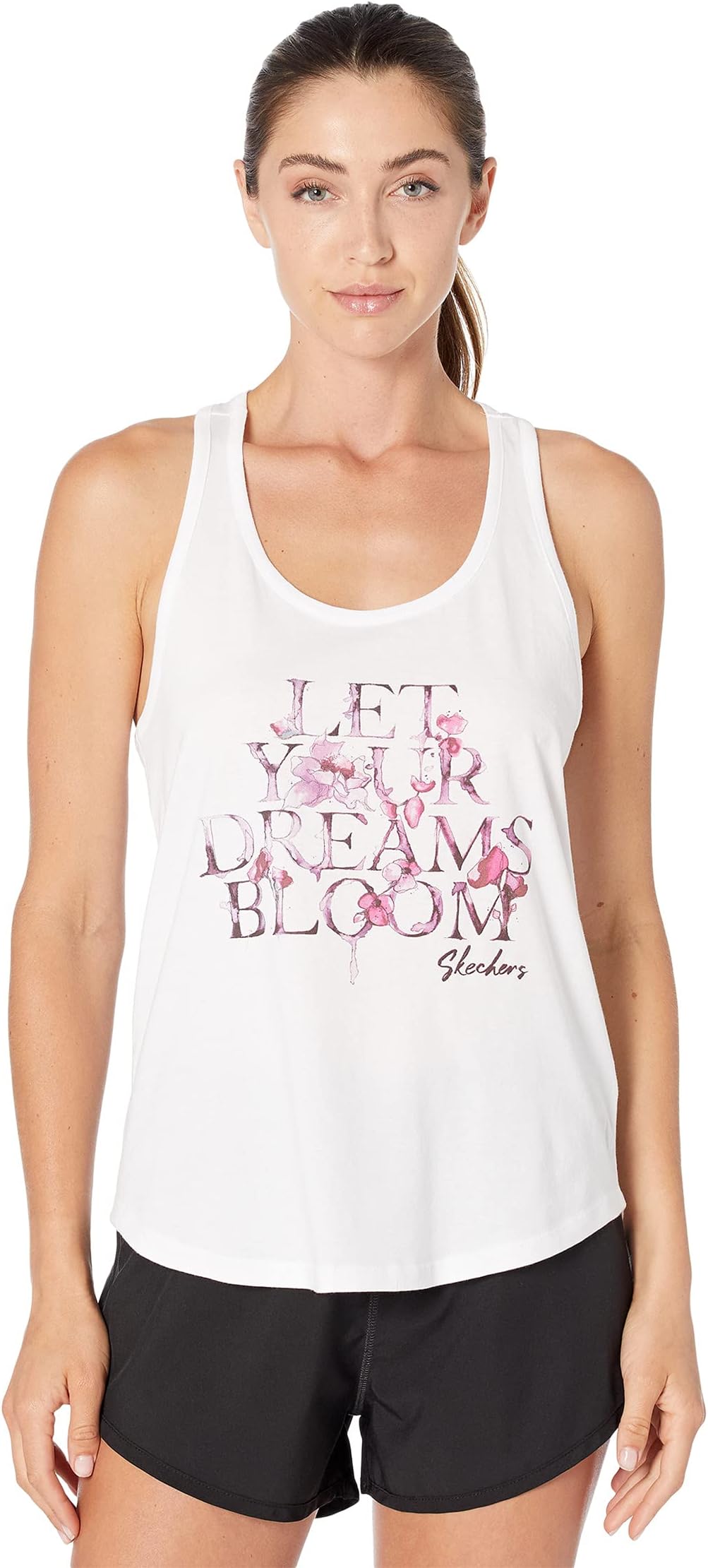 

Топ SKECHERS Bloom Racer Tank, белый