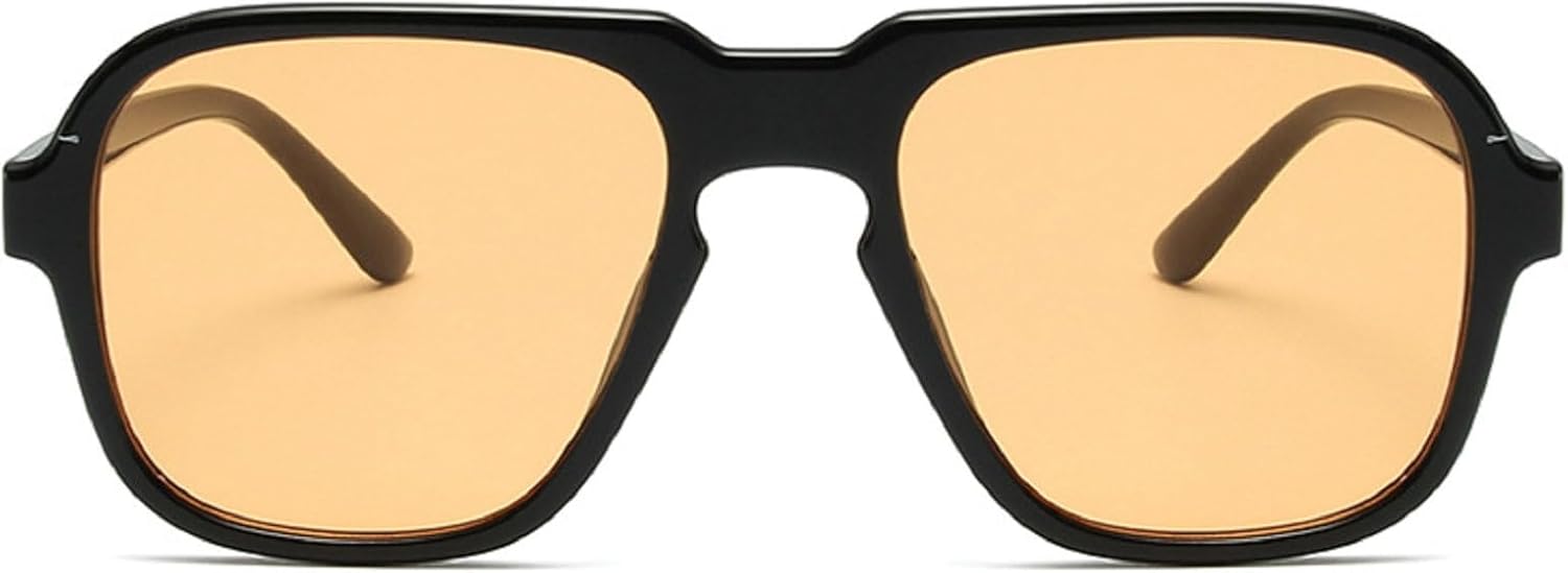 

Квадратные женские ретро-солнцезащитные очки-пилот с градиентными линзами цвета океана и защитой от УФ-излучения UV400. Мужские модные солнцезащитные очки с леопардовым принтом и цветом шампанского mincl, Black Yellow