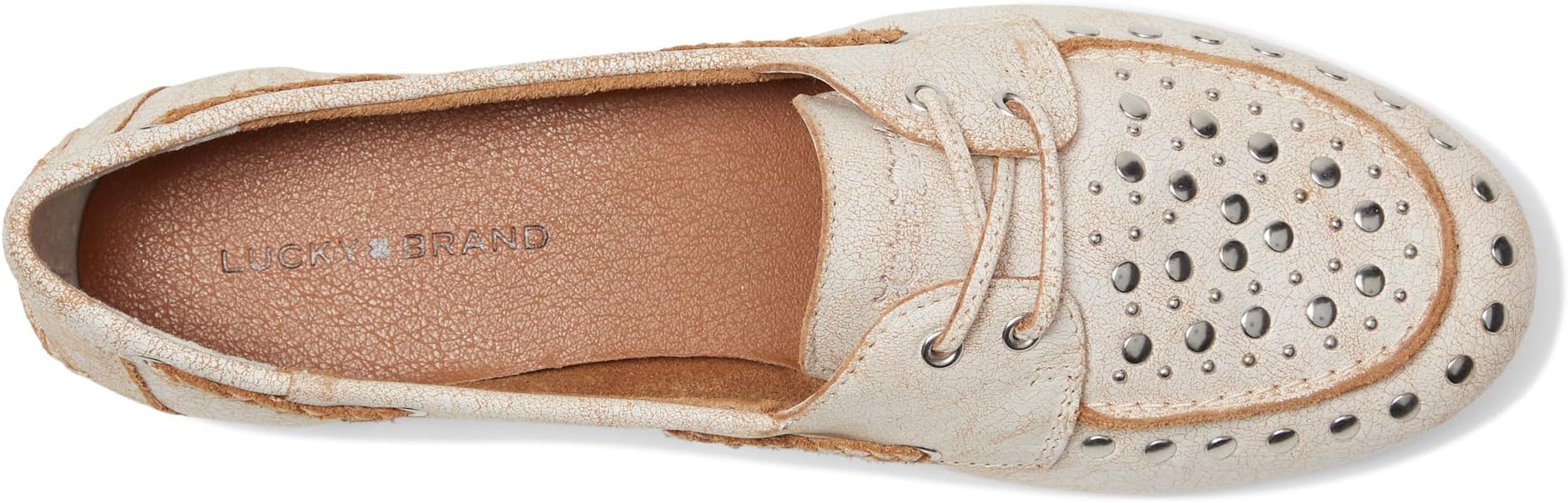 Лоферы Lucky Brand Timini Studded Loafer, белый — фото 2