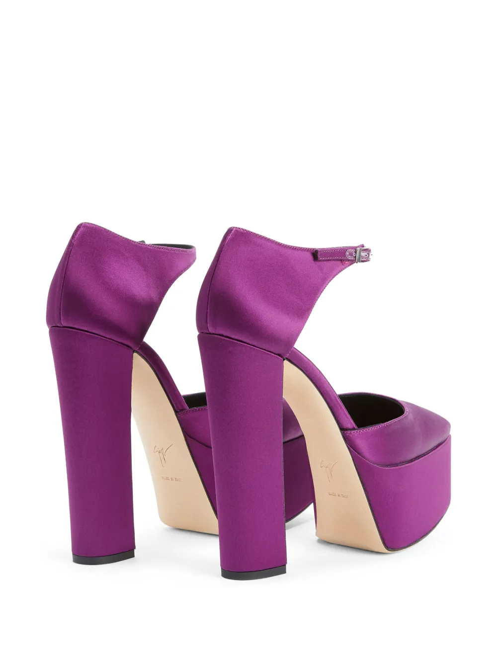 Атласные туфли Bebe 150 Giuseppe Zanotti, фиолетовый — фото 3