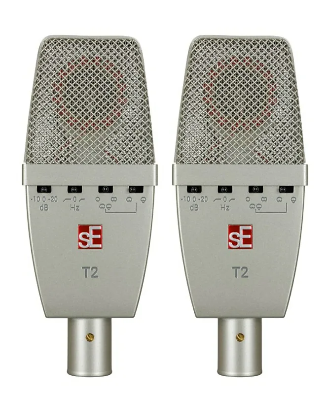 

Микрофон sE Electronics SE T2-PAIR Factory Matched Pair of T2 Large Diaphragm Condenser Microphone
