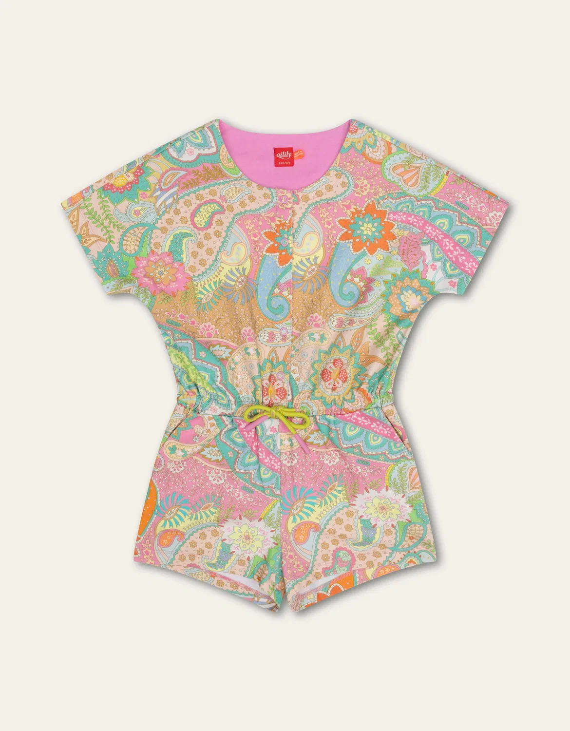 Комбинезон с принтом Chewy Paisley, Oilily, розовый