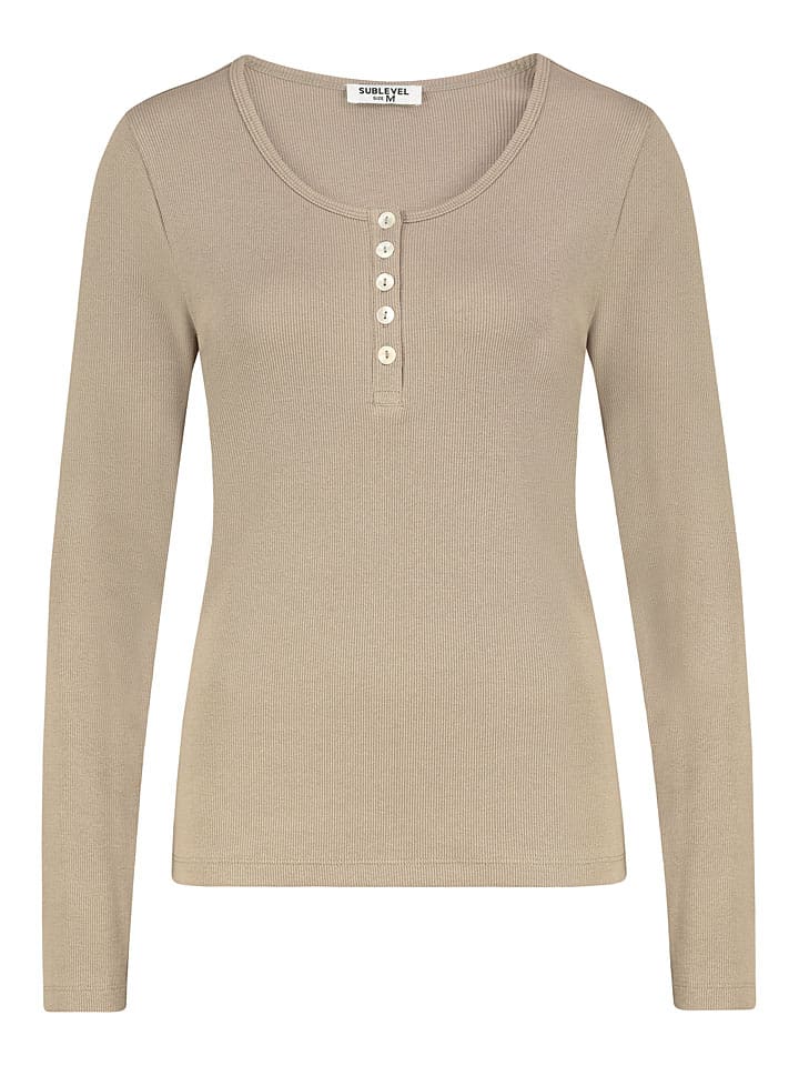 

Sublevel Футболка с длинными рукавами бежевого цвета