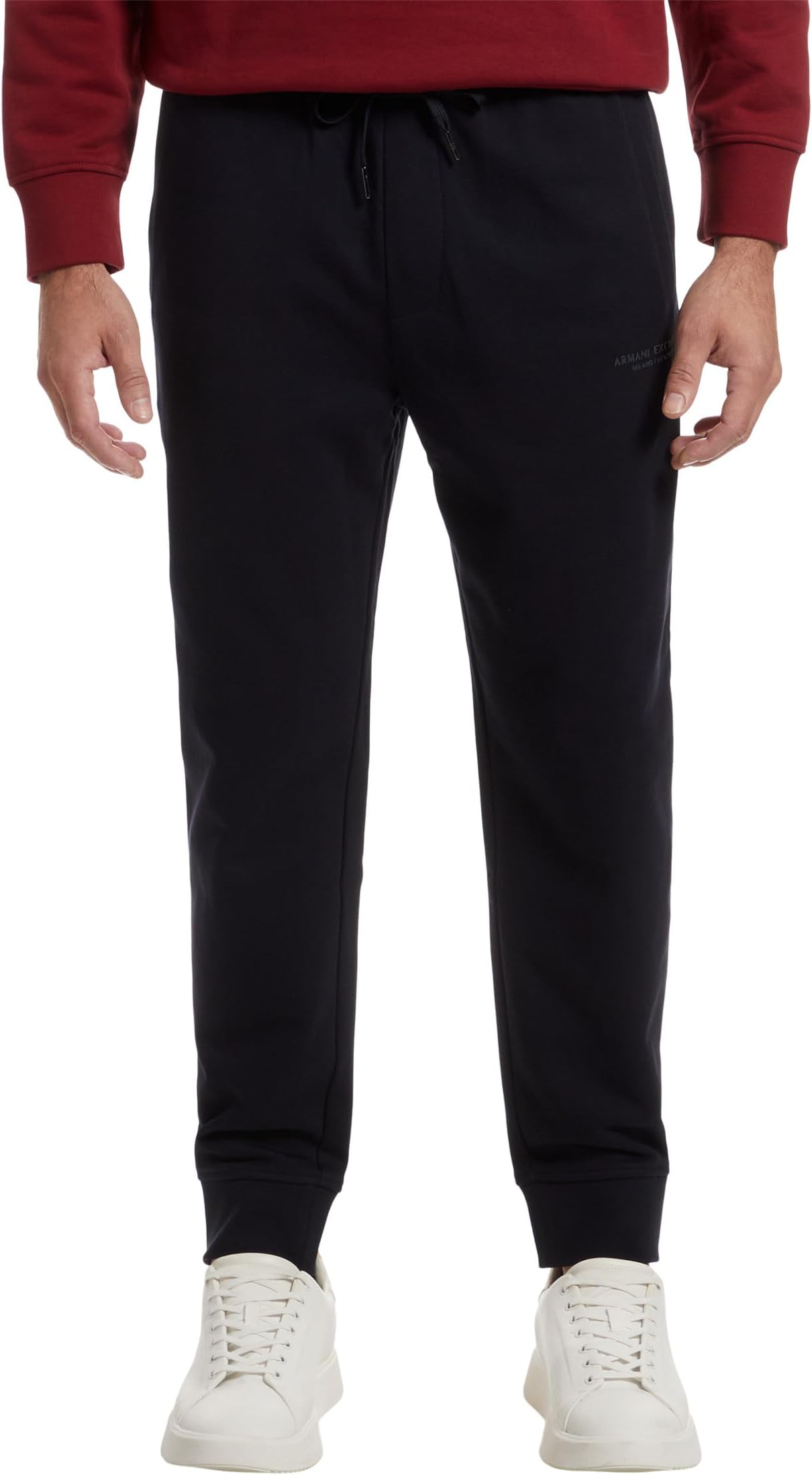 

Брюки Armani Exchange Milano/New York Logo Drawstring Joggers, цвет Deep Navy