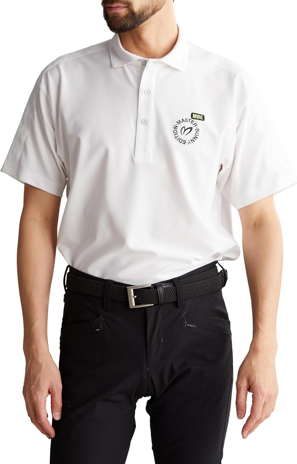 

Мужская поло-рубашка с коротким рукавом Master Bunny Edition (защита от УФ-излучения, дышащая) / для гольфа / 758-4160405, белый