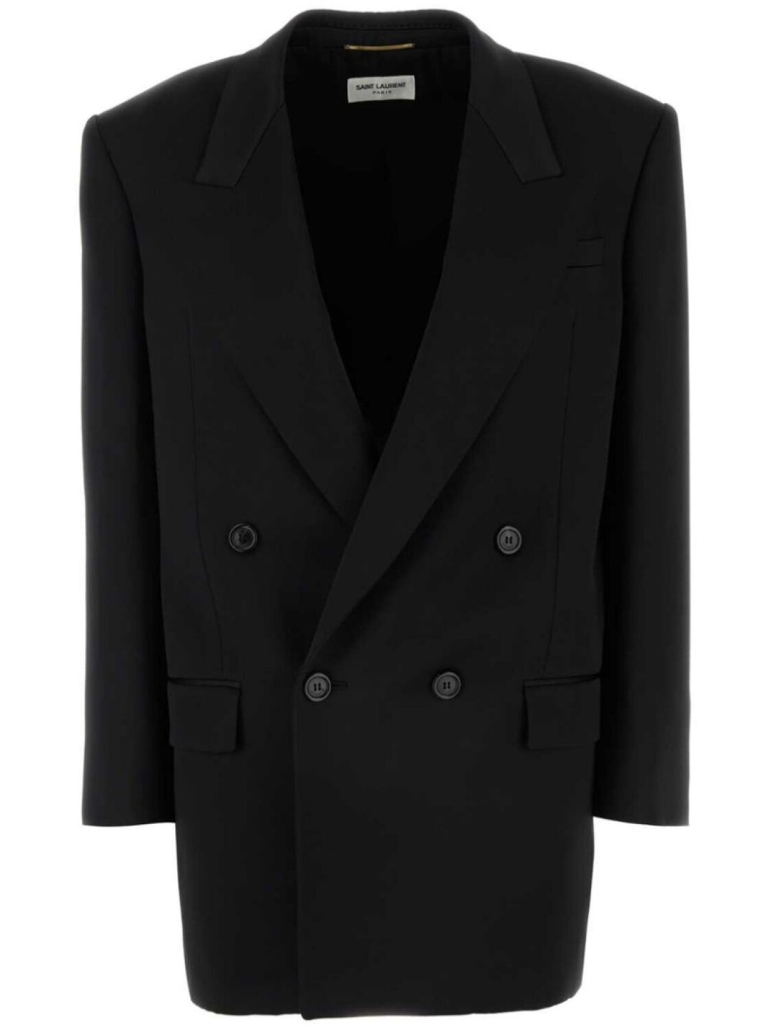 

Шелковый блейзер Saint Laurent, черный