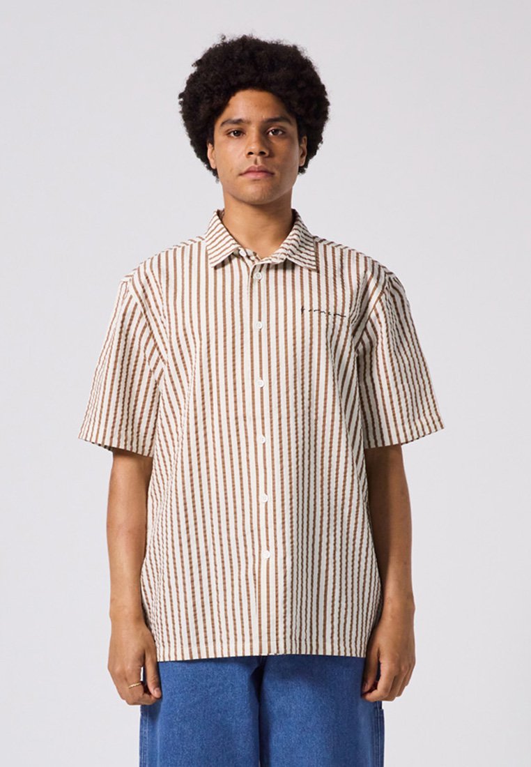 

Рубашка VIVIAN SEERSUCKER SHIRT UNISEX - Button-down blouse Former, медный