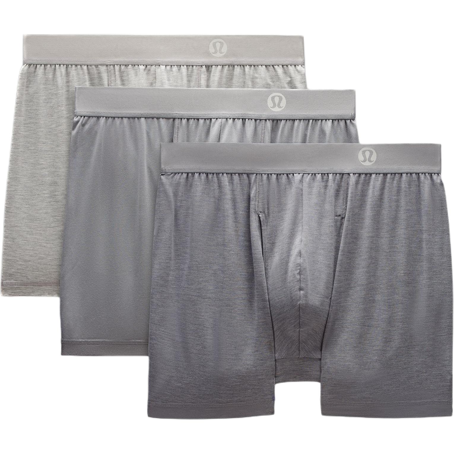 

Мужские трусы 3 штуки Lululemon, серый/серебристый