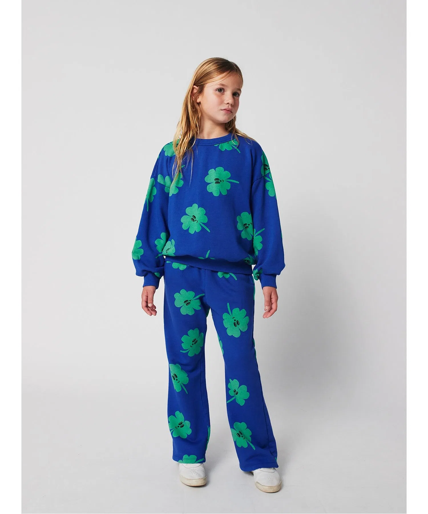 Детские брюки с узором Lucky Clover BOBO CHOSES тёмно-синие — фото 2
