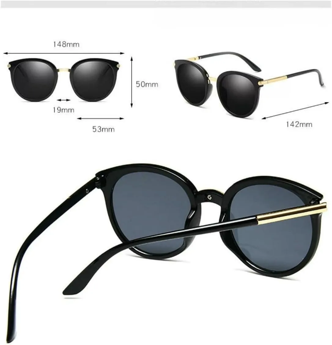 

Классические круглые солнцезащитные очки в стиле ретро для женщин, модные зеркальные солнцезащитные очки в стиле ретро с защитой от УФ-излучения UV400 DMMWCX, C5