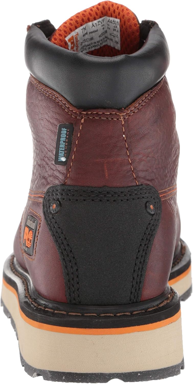 Timberland PRO мужские рабочие ботинки Gridworks Wedge 6 дюймов с защитным носком Alloy и водонепроницаемостью, Brown V1 — фото 3