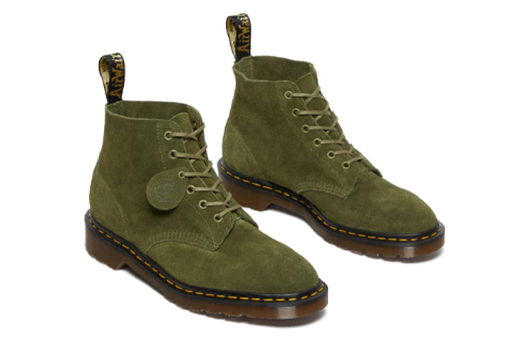 Мужские ботинки Dr.Martens 101 до щиколотки замшевые, зеленый — фото 3
