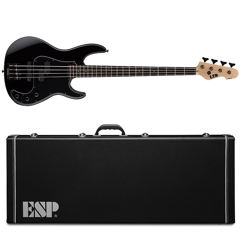 

Басс гитара ESP LTD AP-4 Black Electric Bass Guitar + Hard Case AP4 AP 4