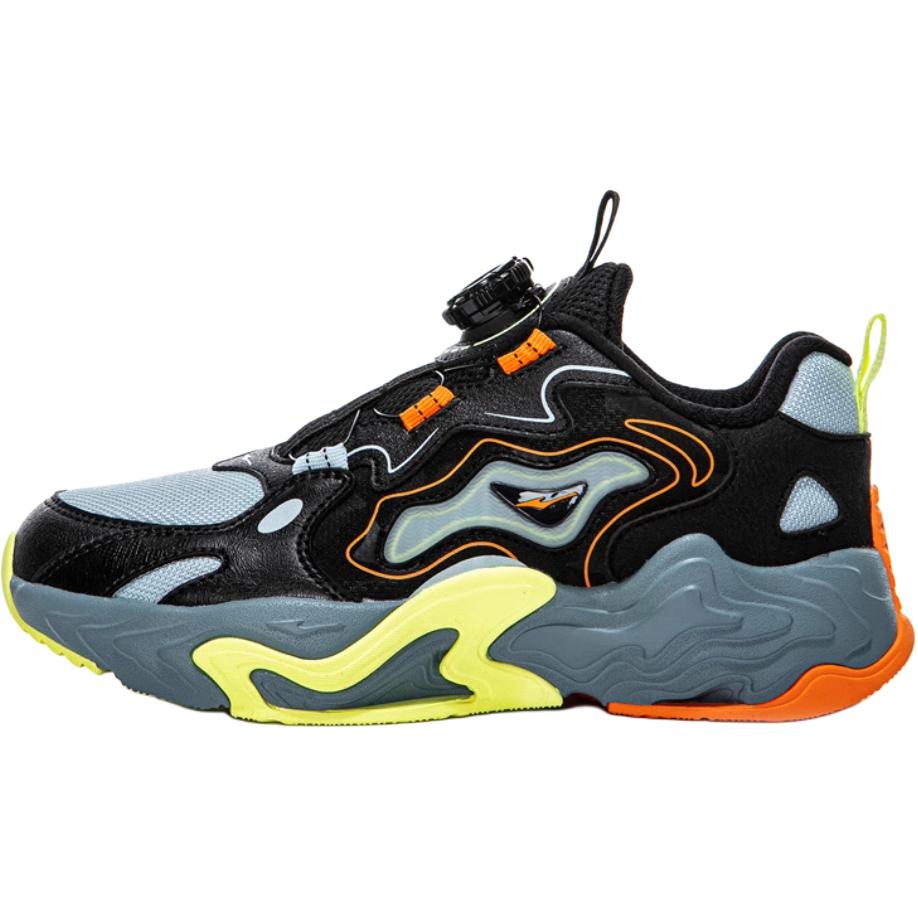 

ERKE KIDS Антискользящие износостойкие низкие детские повседневные кроссовки черно-синие для подростков