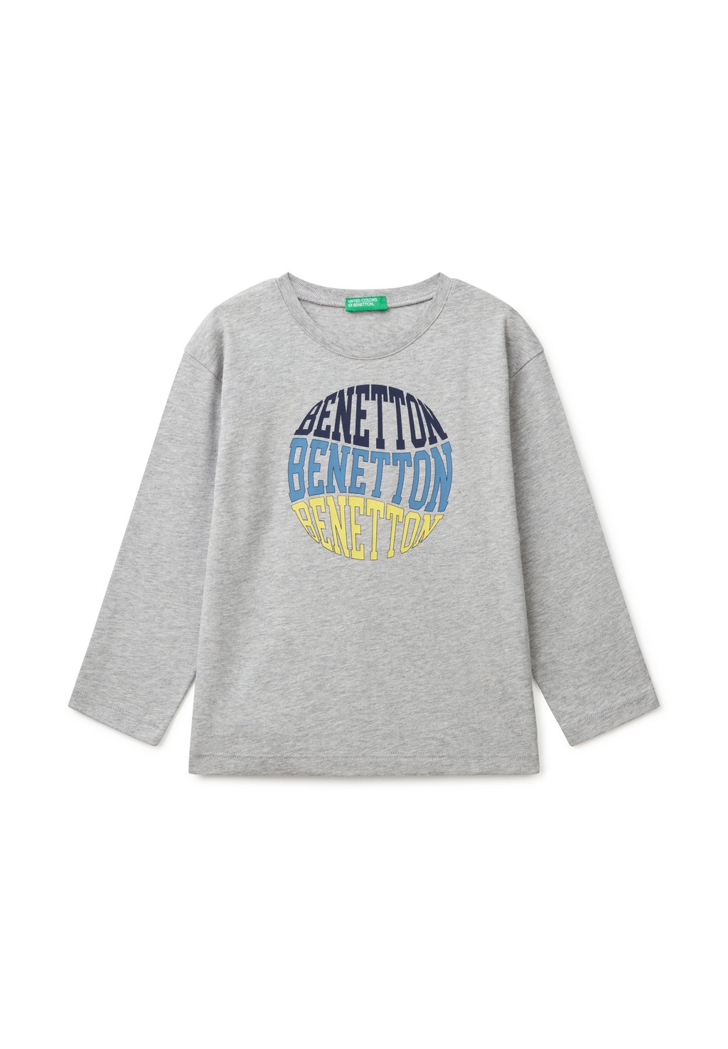 

Футболка с длинным рукавом United Colors of Benetton, серый