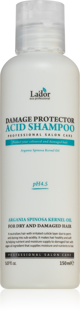 

Кислотный шампунь Damage Protector, восстанавливающий шампунь глубокого действия для сухих, поврежденных и химически поврежденных волос La'Dor, 150 мл