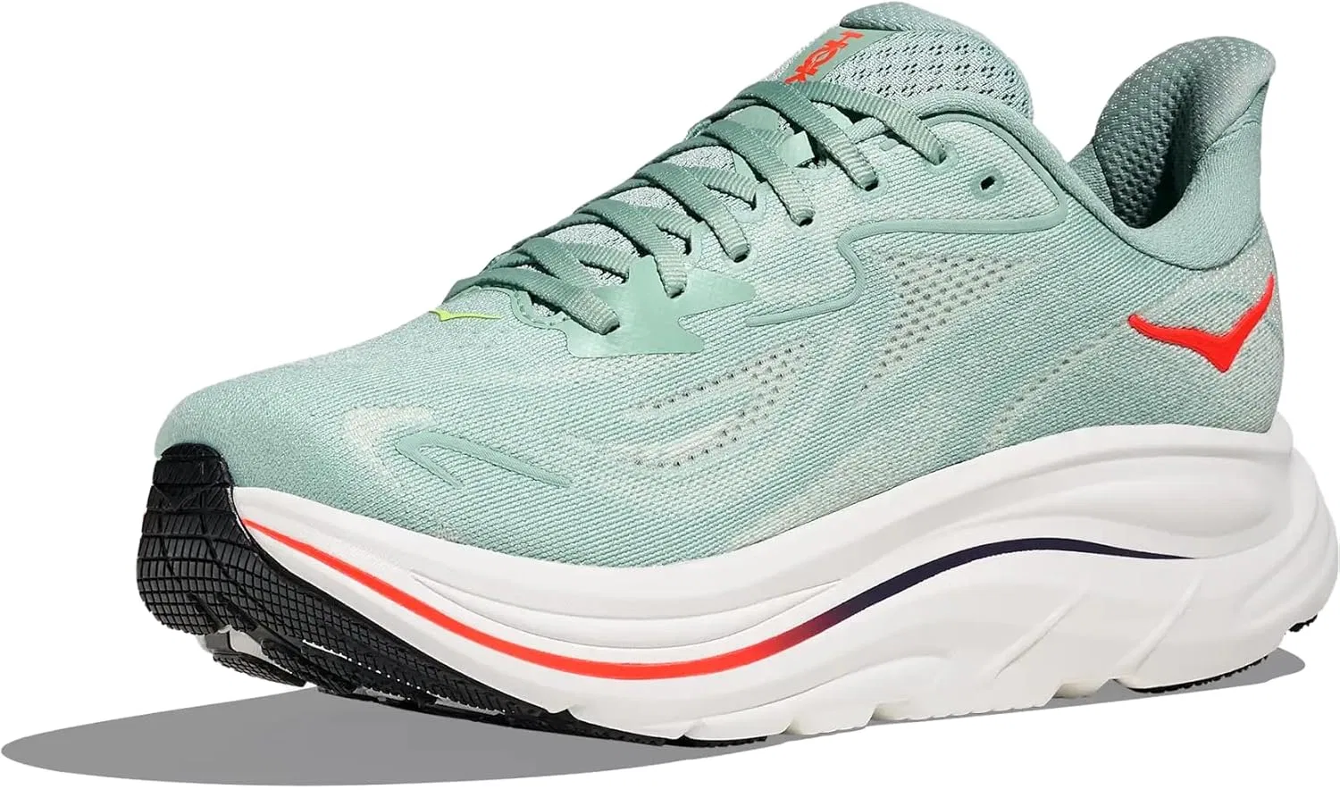 Мужские беговые кроссовки HOKA Bondi 9 Wide, Sage Neon Flame