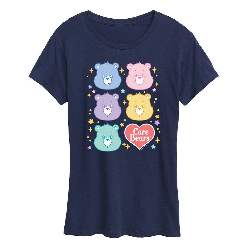 

Женская футболка с рисунком Care Bears Group Licensed Character, темно-синий