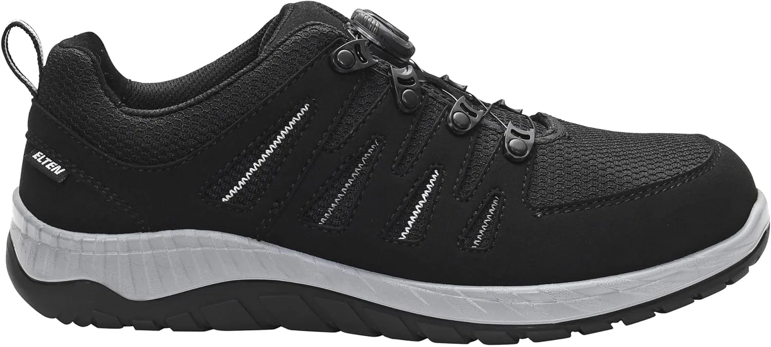 Защитная обувь ELTEN Maddox BOA Black-Grey Low ESD S3S для мужчин и женщин, текстиль, стальной защитный носок, легкая, спортивная — фото 2