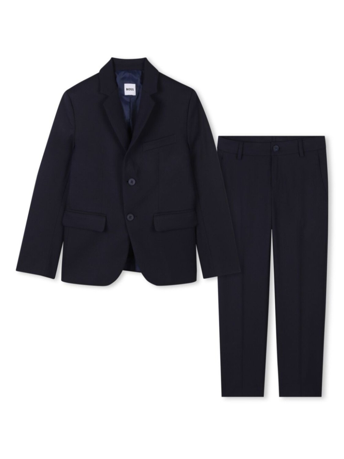 

BOSS Kidswear костюм-двойка с однобортным пиджаком, синий