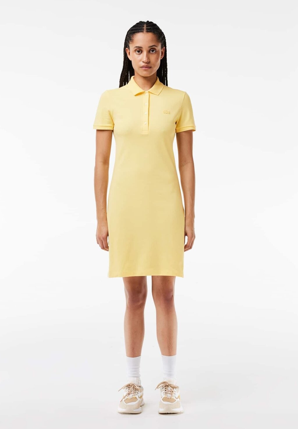

Платье-рубашка Lacoste, светло-желтого, Желтый, Платье-рубашка Lacoste, светло-желтого