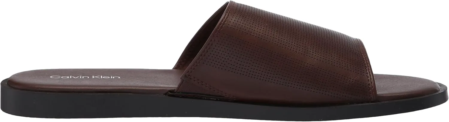 Шлепанцы Calvin Klein mens Espar, коричневый — фото 4